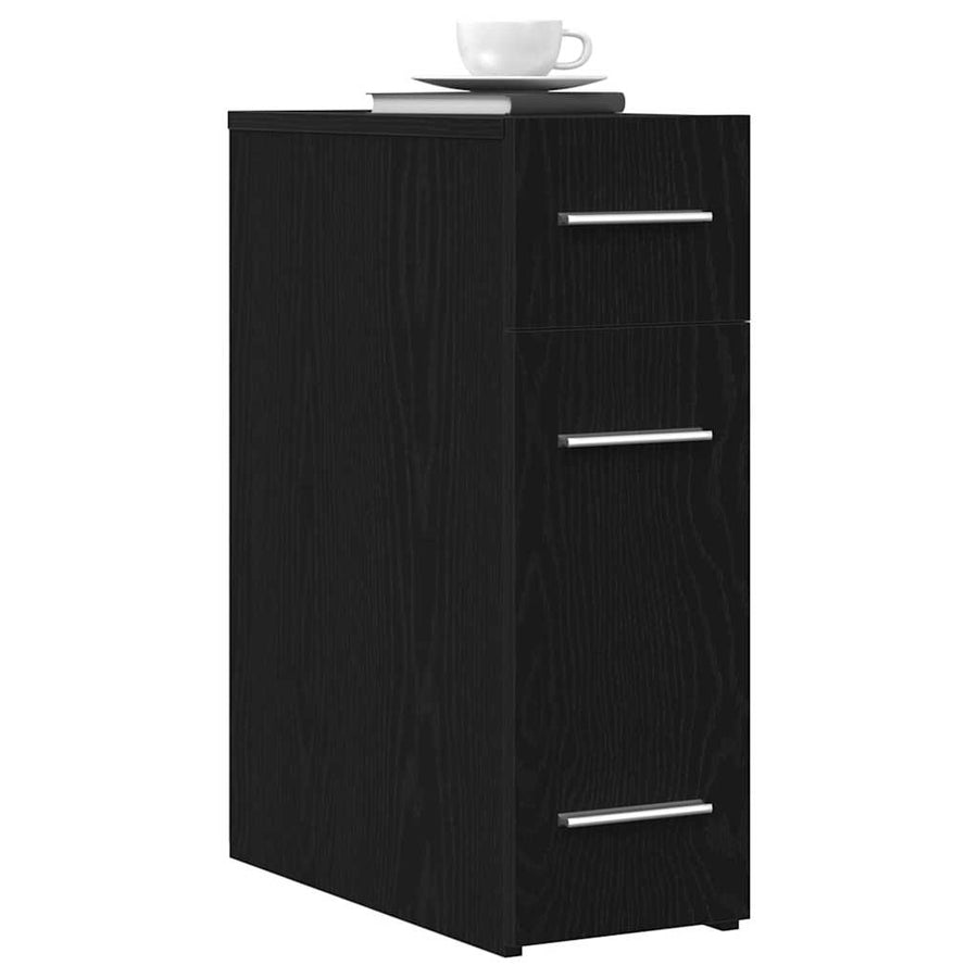 Apothekerskast Zwart eiken 20 x 45.5 x 60 cm Bewerkt hout