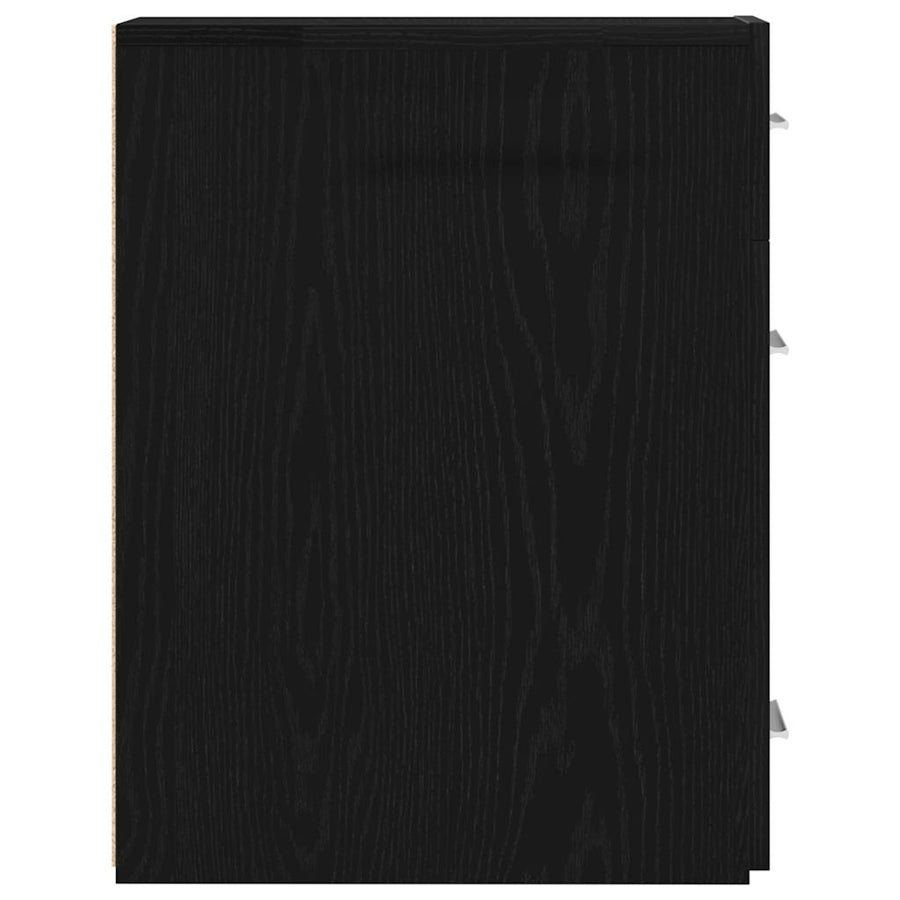 Apothekerskast Zwart eiken 20 x 45.5 x 60 cm Bewerkt hout