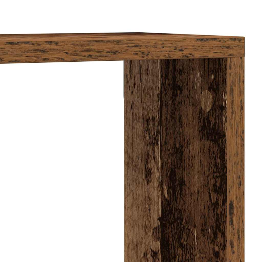 Wandschappen 2 St 80X15X26 Cm Bewerkt Hout Kleurig Oud hout