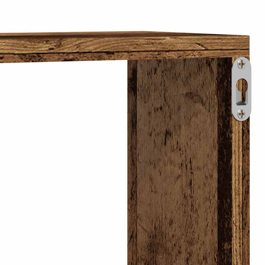 Wandplanken 4 Stuks 80X15X26 Cm Bewerkt Hout Oud hout