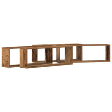 Wandplanken 4 Stuks 80X15X26 Cm Bewerkt Hout Oud hout