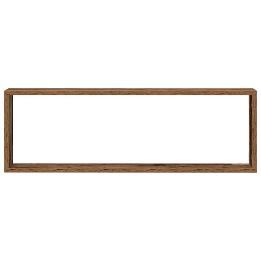 Wandplanken 4 Stuks 80X15X26 Cm Bewerkt Hout Oud hout