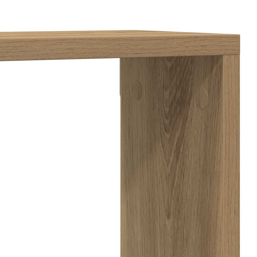 Wandplanken 2 St 80X15X26 Cm Bewerkt Hout Artisanaal Eiken artisanaal eikenkleurig