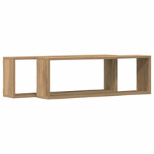 Wandplanken 2 St 80X15X26 Cm Bewerkt Hout Artisanaal Eiken artisanaal eikenkleurig