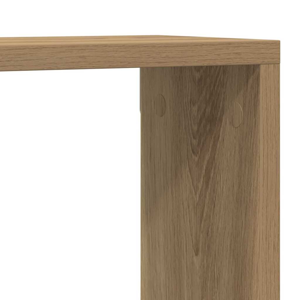 Wandplanken 4 St 80X15X26 Cm Bewerkt Hout Artisanaal Eiken artisanaal eikenkleurig