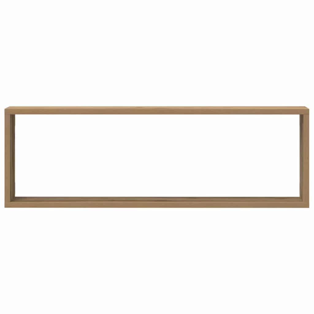 Wandplanken 4 St 80X15X26 Cm Bewerkt Hout Artisanaal Eiken artisanaal eikenkleurig