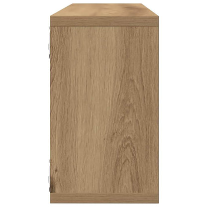 Wandplanken 4 St 80X15X26 Cm Bewerkt Hout Artisanaal Eiken artisanaal eikenkleurig