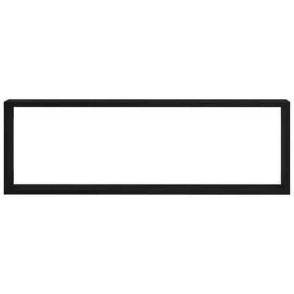 Wandplanken 4 Stuks 80X15X26 Cm Bewerkte Hout Zwart eiken