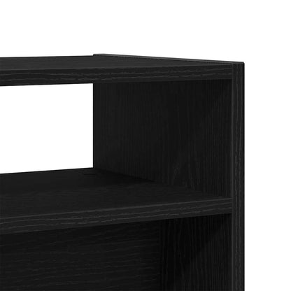 Wandtafel Zwart Eiken 78 x 30 x 80 cm Bewerkt hout