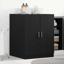 Wasmachinekast met opslag Zwart Eiken 70,5 x 71,5 x 91,5 cm