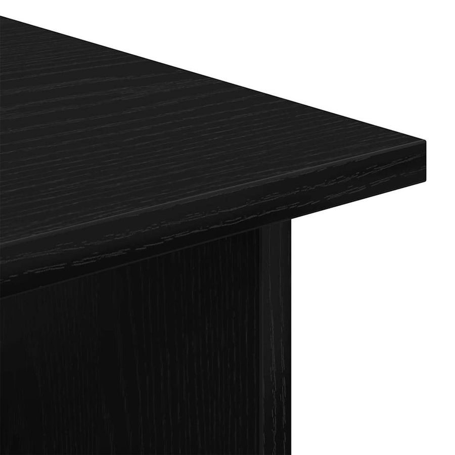 Rolling Kast met wiel Zwart Eiken 60 x 45 x 55 cm Bewerkt hout