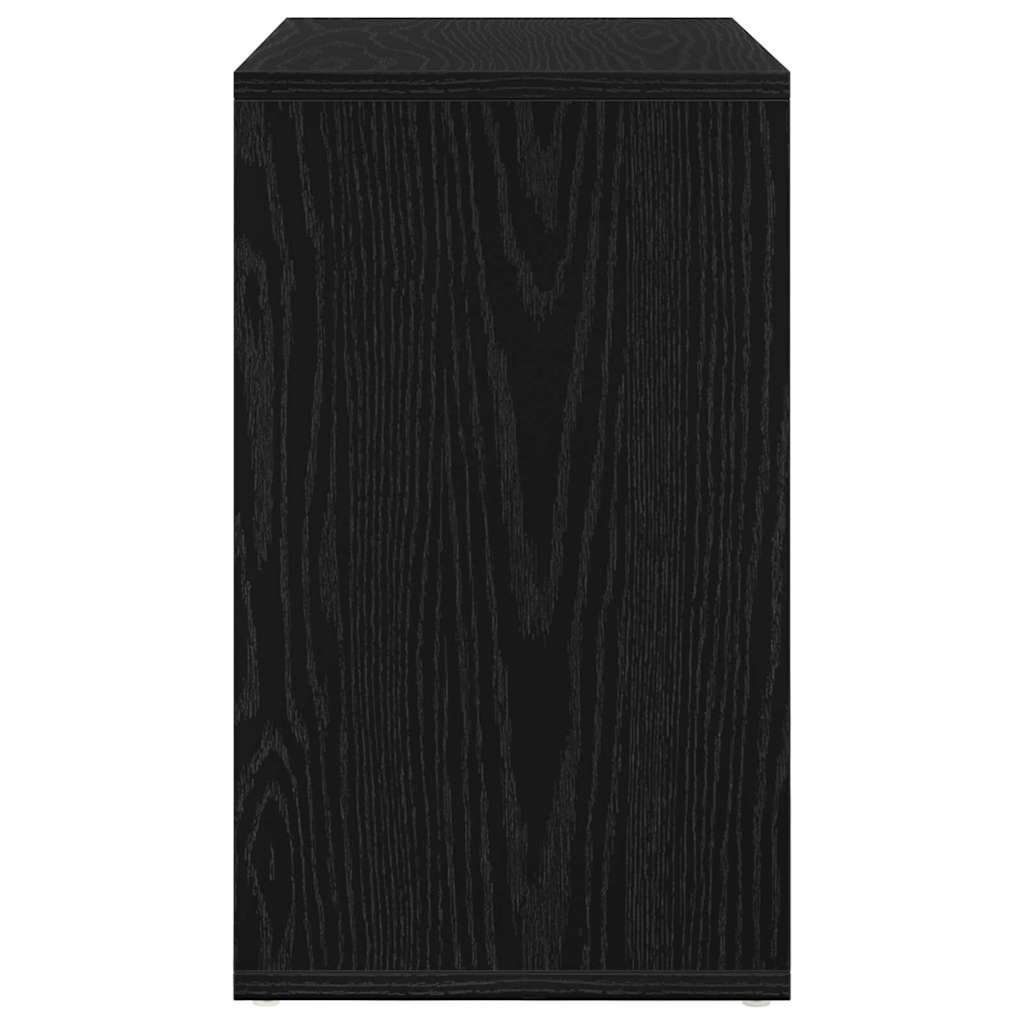 Nesttafel 3 pcs Zwart Eiken Bewerkt hout