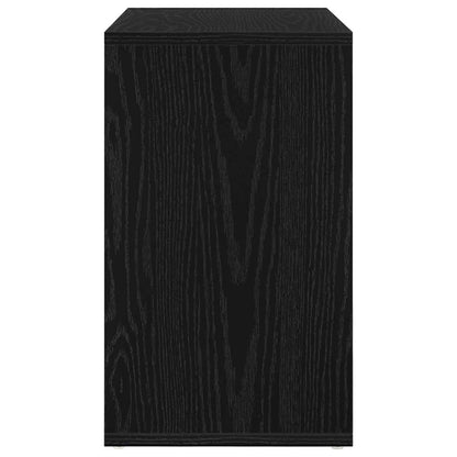 Nesttafel 3 pcs Zwart Eiken Bewerkt hout
