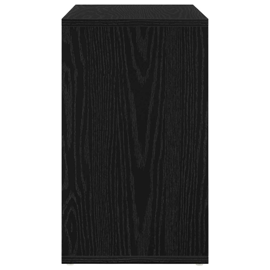 Nesttafel 3 pcs Zwart Eiken Bewerkt hout