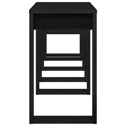 Nesttafels 3 pcs Zwart Eiken Bewerkt hout