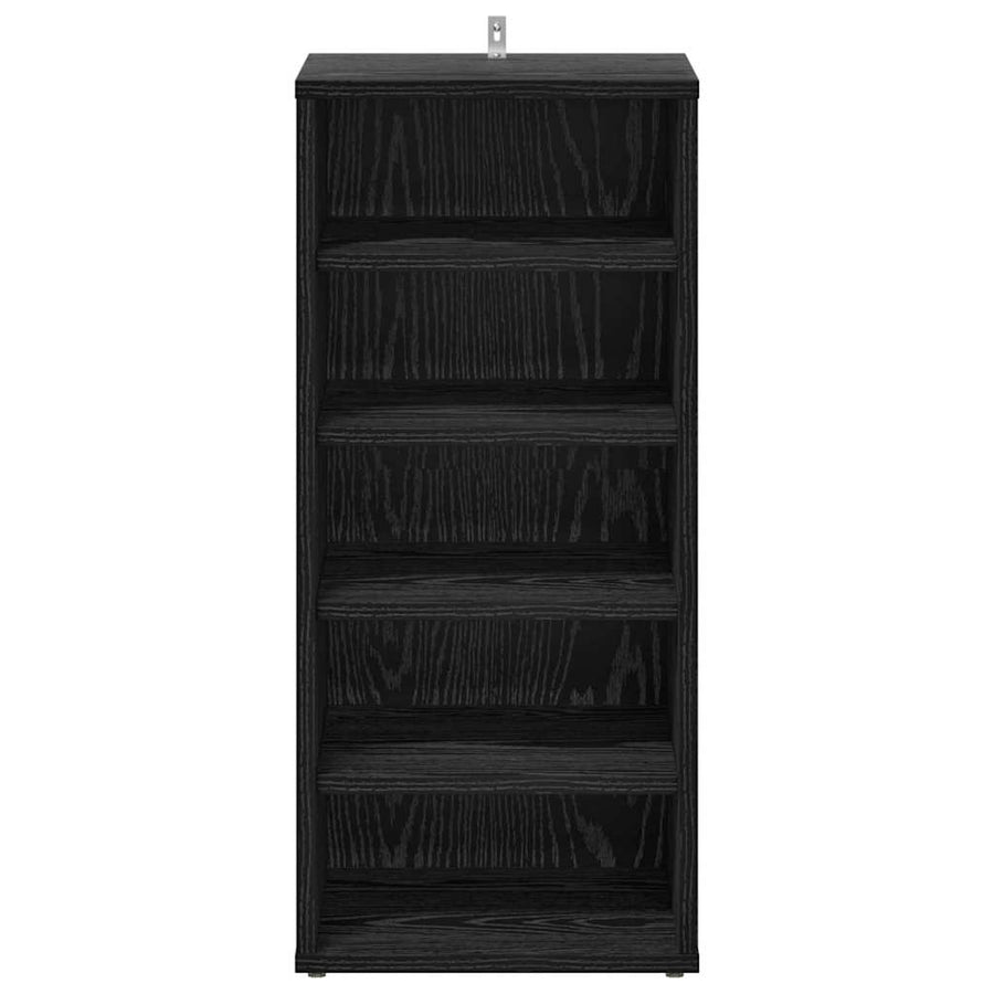 Schoenenkast met plank Zwart Eiken 32 x 35 x 70 cm Bewerkt hout