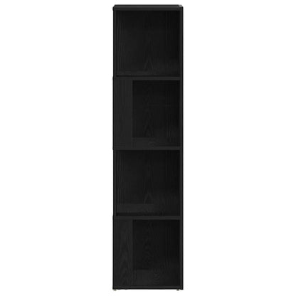 Hoekplanken Zwart Eiken 33 x 33 x 132 cm Bewerkt hout
