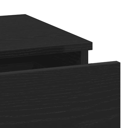 Nachtkastje 2 pcs Zwart Eiken 40 x 35 x 65 cm Bewerkt hout