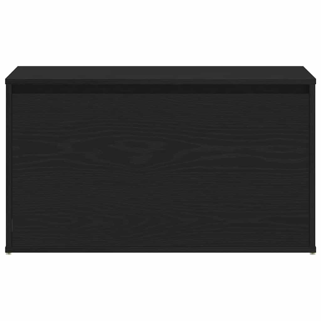 Halbank met lade Zwart Eiken 80 x 40 x 45 cm Bewerkt hout