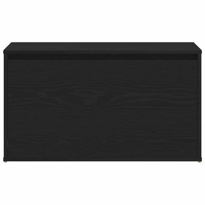 Halbank met lade Zwart Eiken 80 x 40 x 45 cm Bewerkt hout