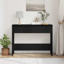 Wandtafel met lade Zwart Eiken 100 x 35 x 76,5 cm Bewerkt hout