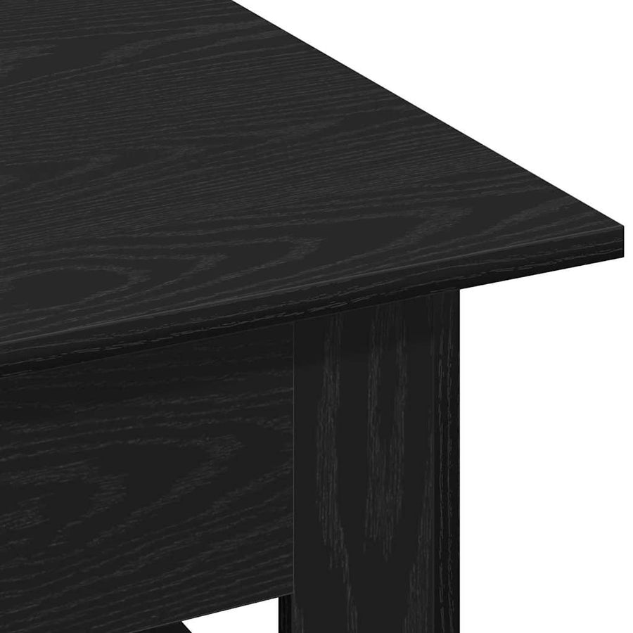 Salontafel Zwart Eiken 102 x 55 x 42 cm Bewerkt hout