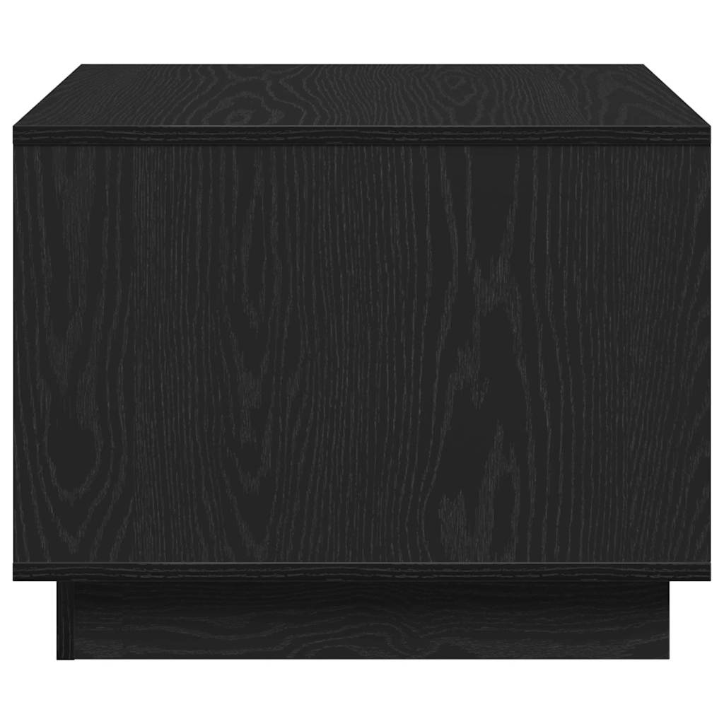 Salontafel Zwart Eiken 55 x 55 x 42 cm Bewerkt hout