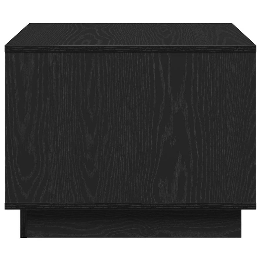 Salontafel Zwart Eiken 55 x 55 x 42 cm Bewerkt hout