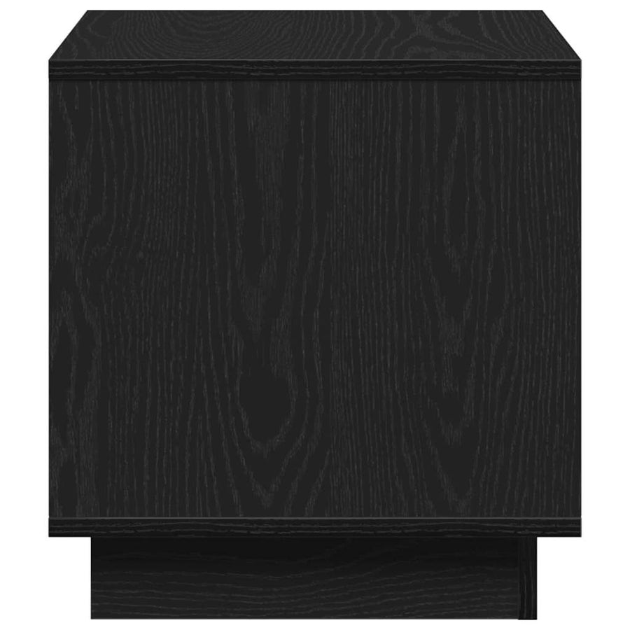 Salontafel Zwart Eiken 40 x 40 x 43 cm Bewerkt hout