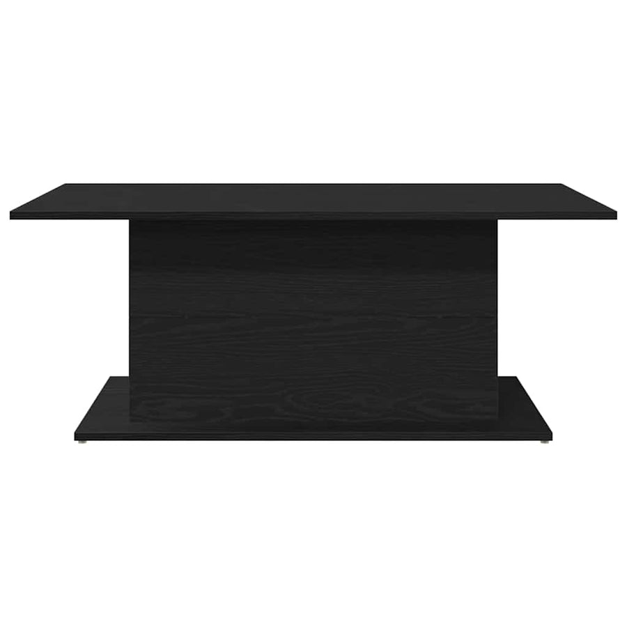 Salontafel Zwart Eiken 102 x 55,5 x 40 cm Bewerkt hout