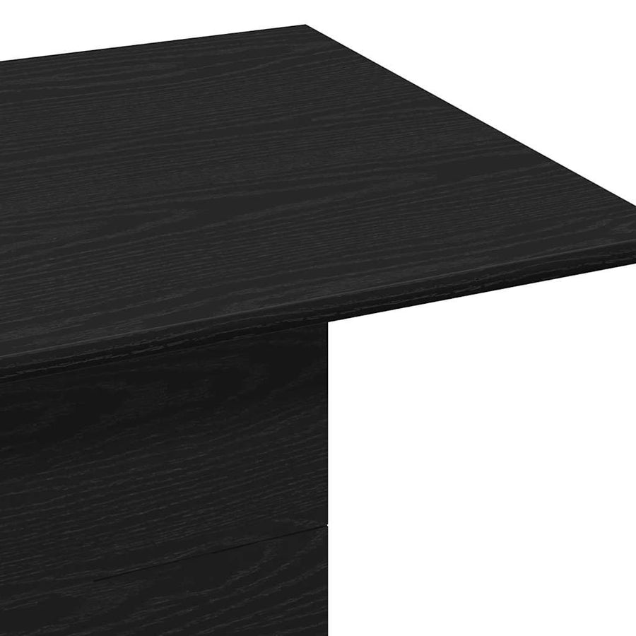 Salontafel Zwart Eiken 55,5 x 55,5 x 40 cm Bewerkt hout