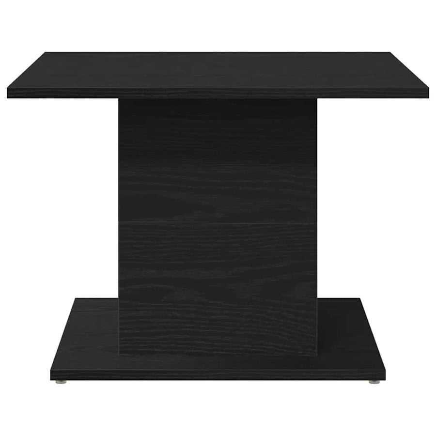 Salontafel Zwart Eiken 55,5 x 55,5 x 40 cm Bewerkt hout