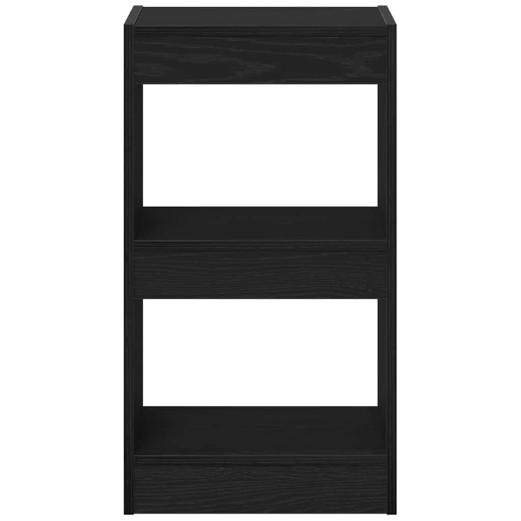 Boekenkast Zwart Eiken 40 x 30 x 71,5 cm Bewerkt hout