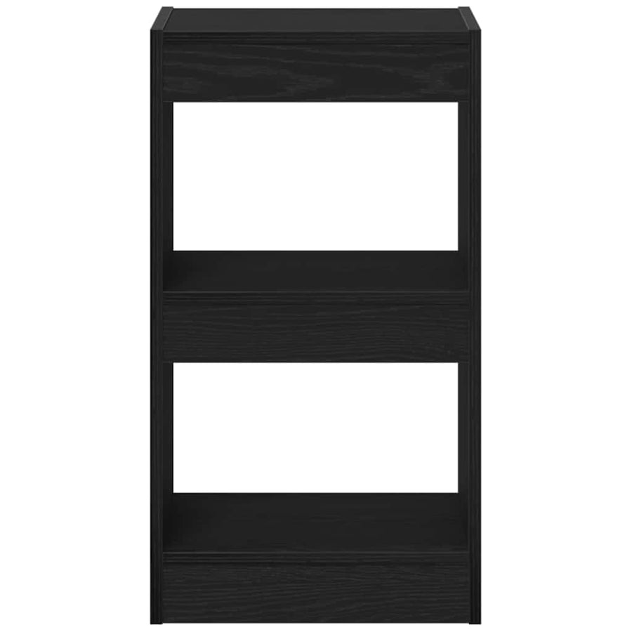 Boekenkast Zwart Eiken 40 x 30 x 71,5 cm Bewerkt hout