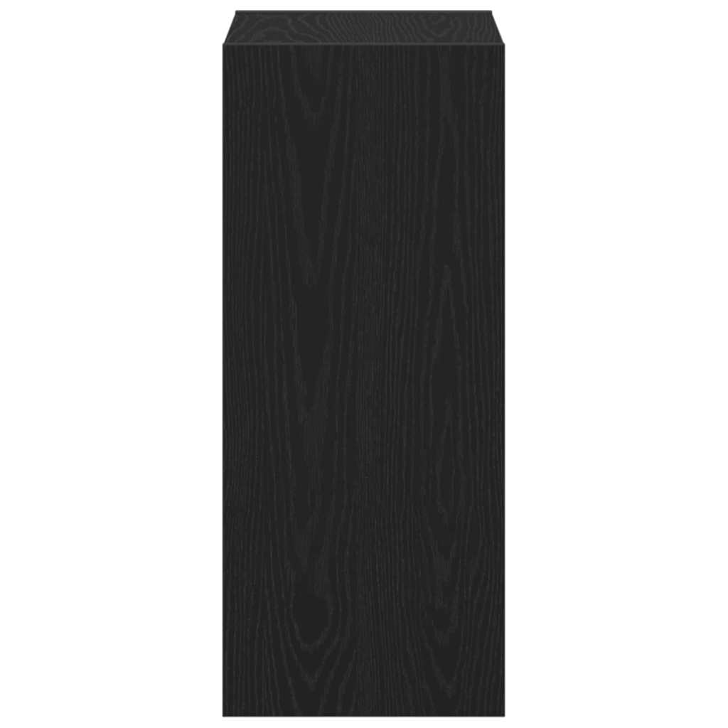 Boekenkast Zwart Eiken 40 x 30 x 71,5 cm Bewerkt hout