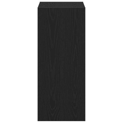 Boekenkast Zwart Eiken 40 x 30 x 71,5 cm Bewerkt hout
