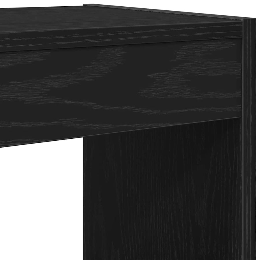 Boekenkast Zwart eiken 40 x 30 x 198 cm Bewerkt hout