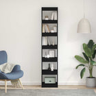 Bookcase Black oak 40 x 30 x 198 cm Engineered wood