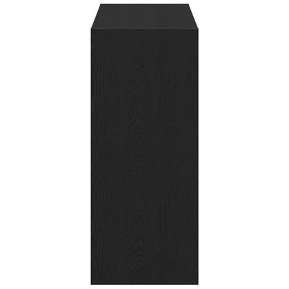 Boekenkast 2 pcs Zwart Eiken 80 x 30 x 72 cm Bewerkt hout