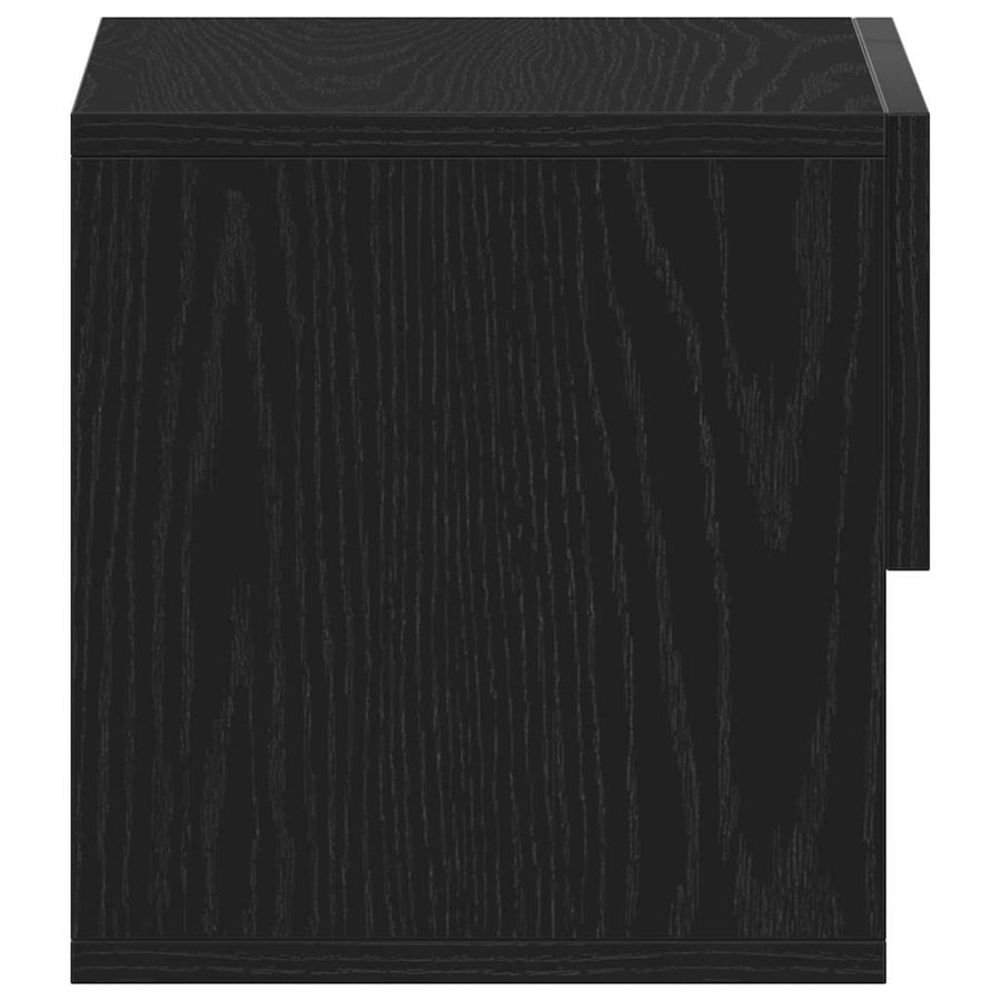 Nachtkastje 2 pcs Zwart Eiken 46 x 30 x 30 cm Bewerkt hout