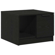 Salontafel with Drawer Zwart eiken 50 x 50 x 36 cm Bewerkt hout