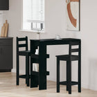 Wandbar tafel 102x45x103,5 cm zwart eiken