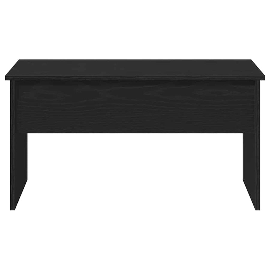 Salontafel Zwart Eiken 80 x 50,5 x 41,5 cm Bewerkt hout