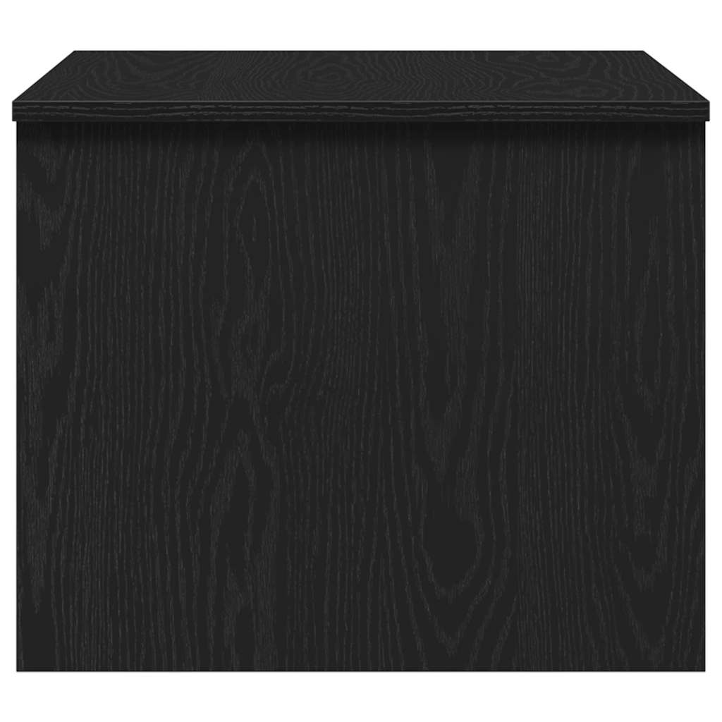 Salontafel Zwart Eiken 80 x 50,5 x 41,5 cm Bewerkt hout