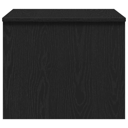 Salontafel Zwart Eiken 80 x 50,5 x 41,5 cm Bewerkt hout