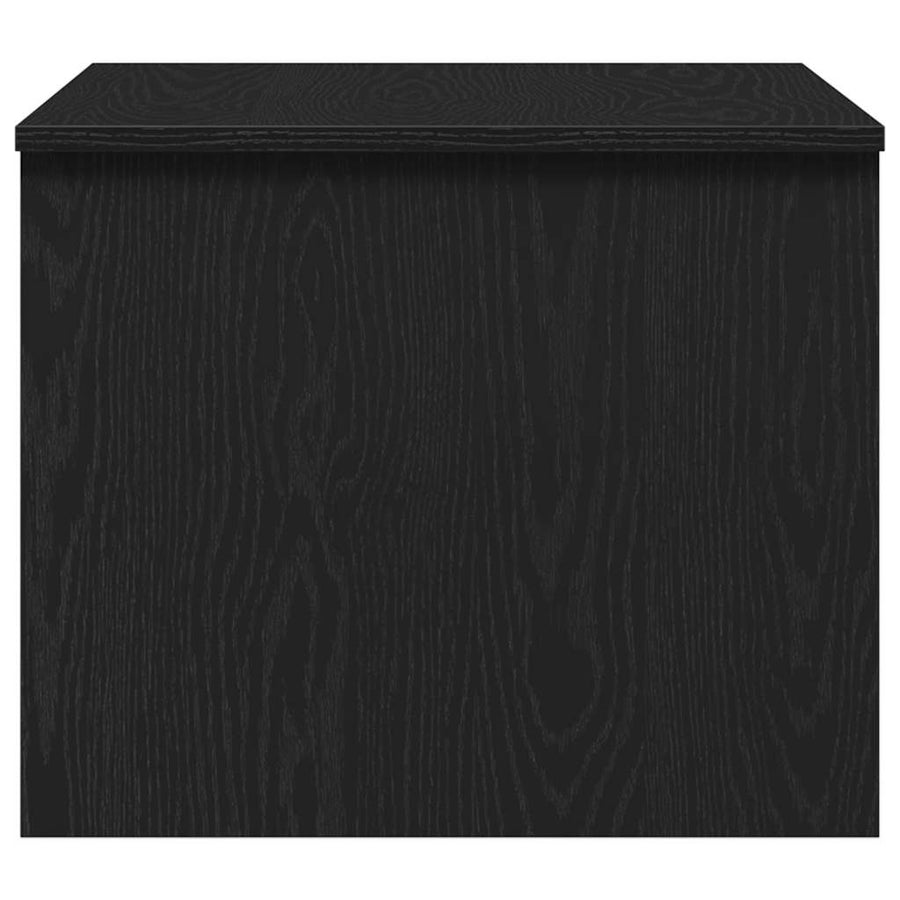 Salontafel Zwart Eiken 80 x 50,5 x 41,5 cm Bewerkt hout