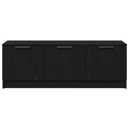 TV-kast Zwart Eiken 102 x 35 x 36,5 cm Bewerkt hout