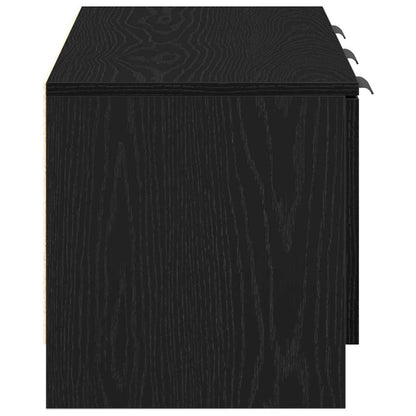 TV-kast Zwart Eiken 102 x 35 x 36,5 cm Bewerkt hout