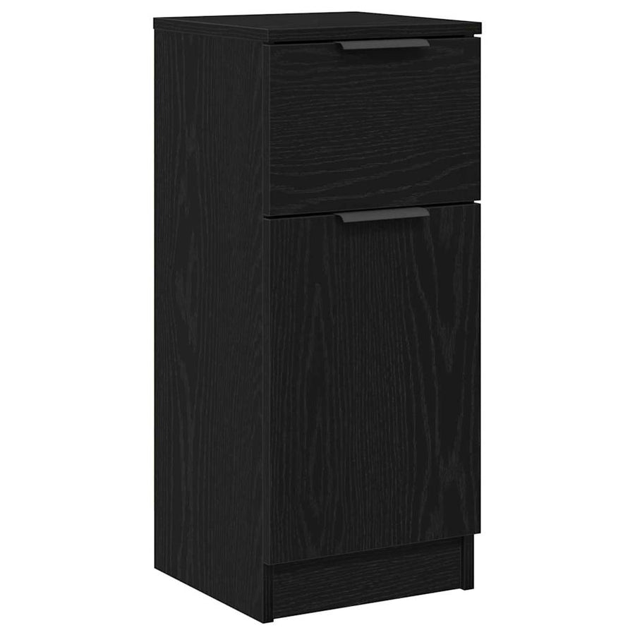 Dressoir 30X30X70 Cm Mdf Kleurig 2 Zwart eiken