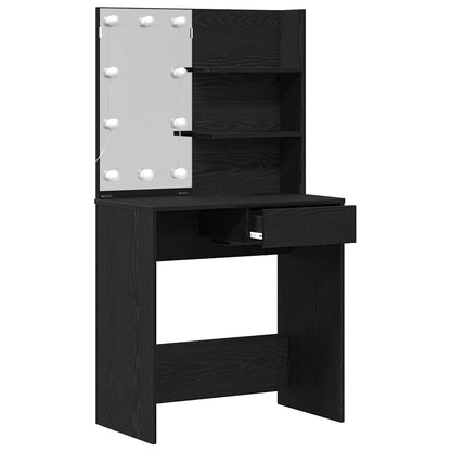 Plafondtafel Zwart Eiken 74,5 x 40 x 141 cm Bewerkt hout